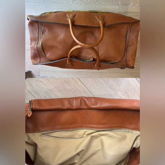 Authentic RARE Hermès Sac de Voyage Feudou II Feutre de Laine Unisex LARGE carry - Picture 7 of 16